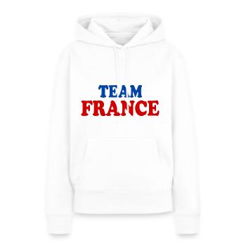Frankreich - Frauen Premium Bio Hoodie - Weiß - Vorne - Julia (174cm)
