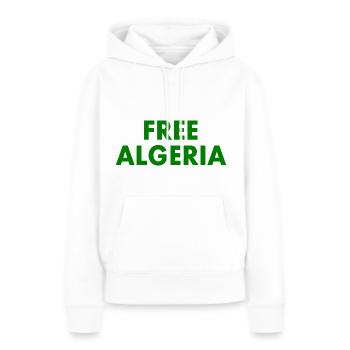 Algerien - Frauen Premium Bio Hoodie - Weiß - Vorne - Julia (174cm)
