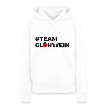 Team Glühwein - Frauen Premium Bio Hoodie - Weiß - Vorne - Julia (174cm)
