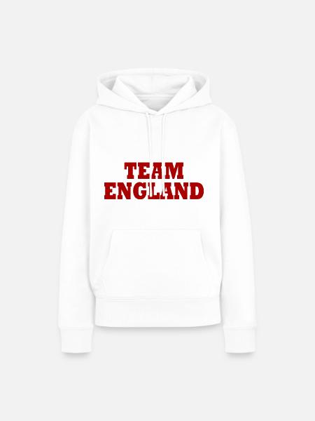 England - Frauen Premium Bio Hoodie - Weiß