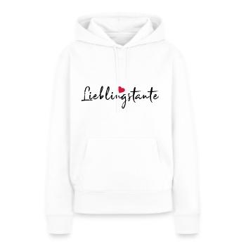 Lieblingstante Beste Tante Geschenk Neffe Nichte - Frauen Premium Bio Hoodie - Weiß - Vorne - Julia (174cm)