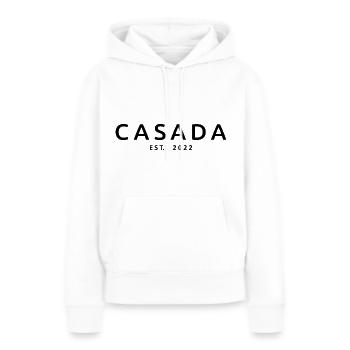 2022 Hochzeitstag verheiratete Frauen - Frauen Premium Bio Hoodie - Weiß - Vorne - Julia (174cm)