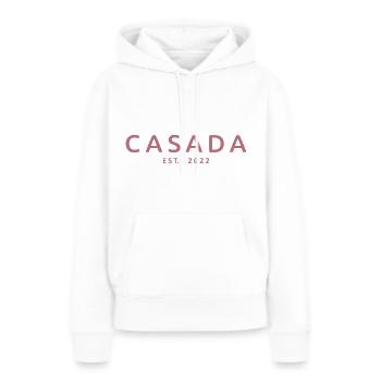 2022 Hochzeitstag verheiratete Frauen - Frauen Premium Bio Hoodie - Weiß - Vorne - Julia (174cm)