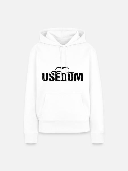 Usedom Ostsee Insel Möwen - Frauen Premium Bio Hoodie - Weiß