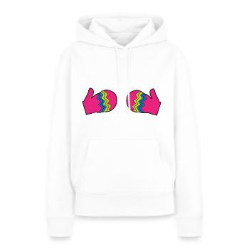 Lustiges Weihnachten - Frauen Premium Bio Hoodie - Weiß - Vorne - Julia (174cm)