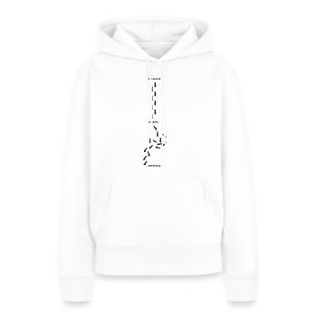 Zuhause Kneipe Zuhause - Frauen Premium Bio Hoodie - Weiß - Vorne - Julia (174cm)