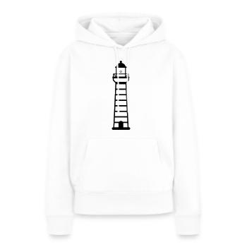 Phare - Sweat à capuche Premium bio Femme - blanc - Devant - Julia (174cm)