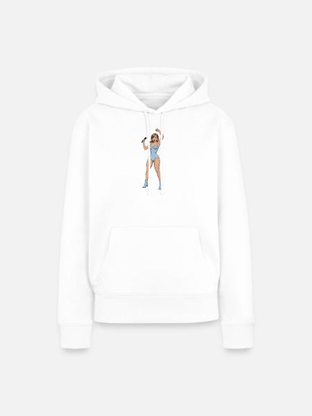 Sänger-Tänzer - Frauen Premium Bio Hoodie - Weiß