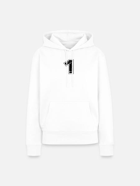 1 - Frauen Premium Bio Hoodie - Weiß