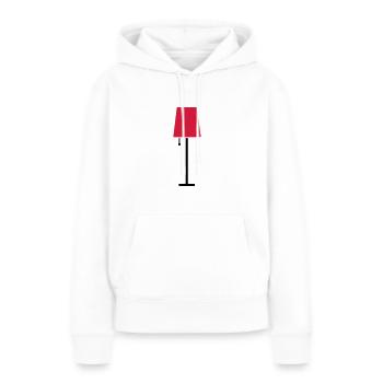 Lampe - Sweat à capuche Premium bio Femme - blanc - Devant - Julia (174cm)