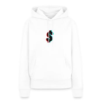 Dollar - Sweat à capuche Premium bio Femme - blanc - Devant - Julia (174cm)