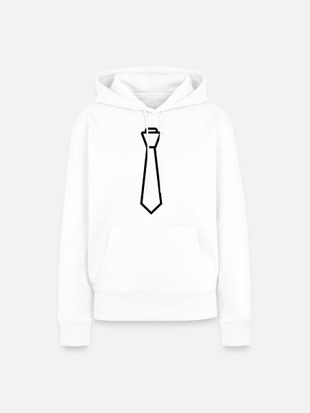 Binden - Frauen Premium Bio Hoodie - Weiß