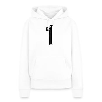 1 Zahl symbol - Frauen Premium Bio Hoodie - Weiß - Vorne - Julia (174cm)