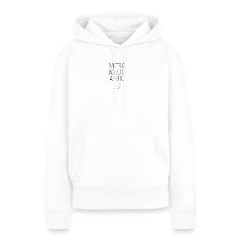 Metro-Arbeits-Aperitif - Frauen Premium Bio Hoodie - Weiß - Vorne - Julia (174cm)