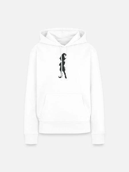 elfe_silhouette- - Frauen Premium Bio Hoodie - Weiß