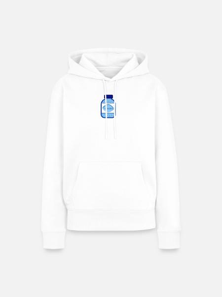 Glas Viagra - Frauen Premium Bio Hoodie - Weiß