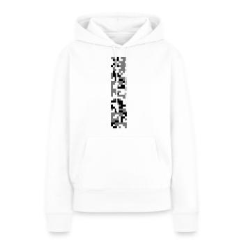 digital camouflage C3 - couleurs sélectionnables - Sweat à capuche Premium bio Femme - blanc - Devant - Julia (174cm)