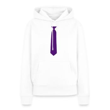krawatte - Frauen Premium Bio Hoodie - Weiß - Vorne - Julia (174cm)