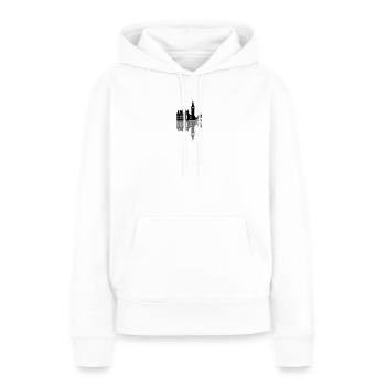 London Big Ben - Frauen Premium Bio Hoodie - Weiß - Vorne - Julia (174cm)