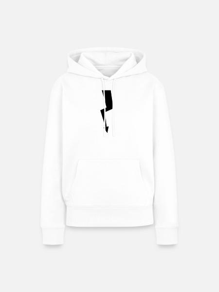 Blitz - Frauen Premium Bio Hoodie - Weiß