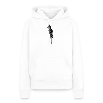 un perroquet avec cache-oeil, chapeau de pirate et - Sweat à capuche Premium bio Femme - blanc - Devant - Julia (174cm)