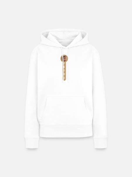Petra Schatzhaus 2 - Frauen Premium Bio Hoodie - Weiß