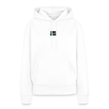 DIFF MOYEN - Sweat à capuche Premium bio Femme - blanc - Devant - Julia (174cm)