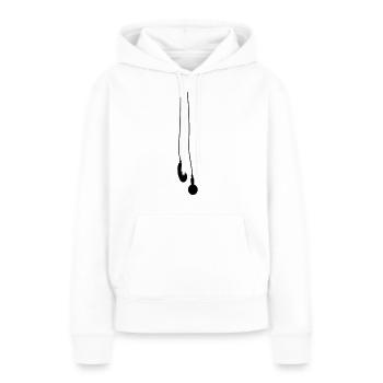 Phoney II - Frauen Premium Bio Hoodie - Weiß - Vorne - Julia (174cm)