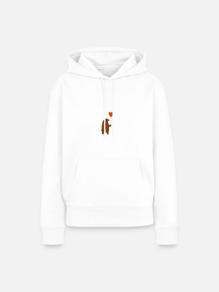 Wildtiere - Frauen Premium Bio Hoodie - Weiß
