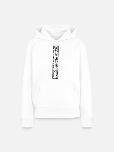 Design - Frauen Premium Bio Hoodie - Weiß
