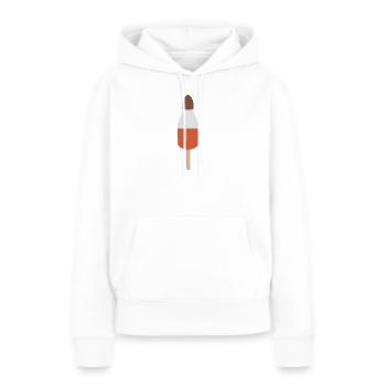 missiles Glace - Sweat à capuche Premium bio Femme - blanc - Devant - Julia (174cm)