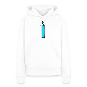 Icône de plongée en oxygène - Sweat à capuche Premium bio Femme - blanc - Devant - Julia (174cm)