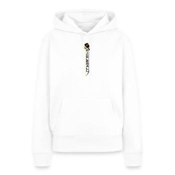 Pickleball - Sweat à capuche Premium bio Femme - blanc - Devant - Julia (174cm)