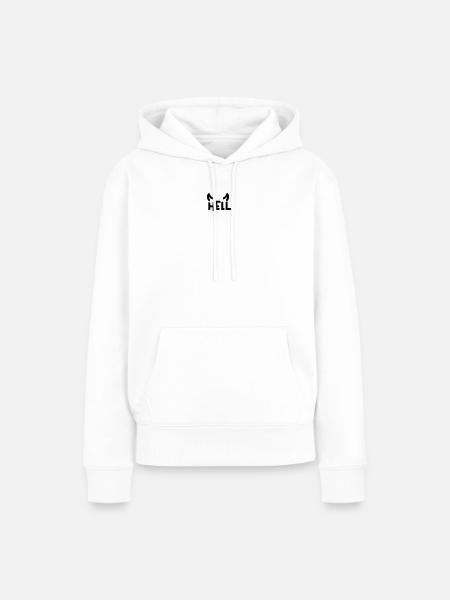 Hell - Sweat à capuche Premium bio Femme - blanc