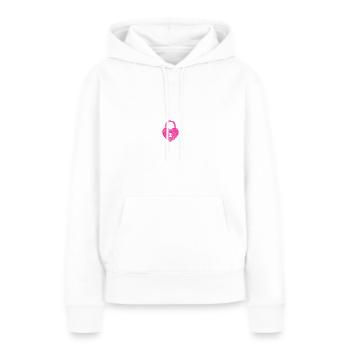 HERZVERSCHLUSS - Frauen Premium Bio Hoodie - Weiß - Vorne - Julia (174cm)