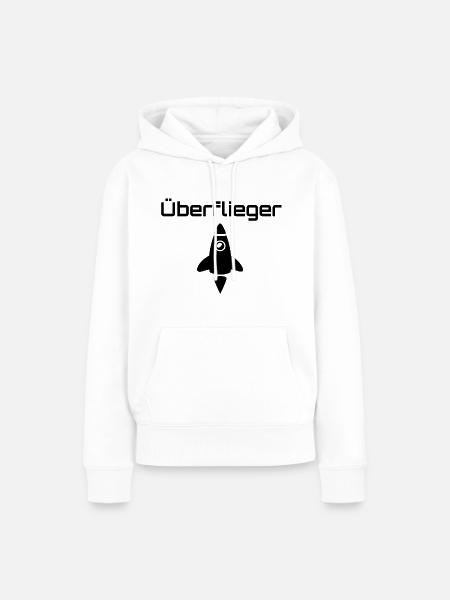 Überflieger - Frauen Premium Bio Hoodie - Weiß