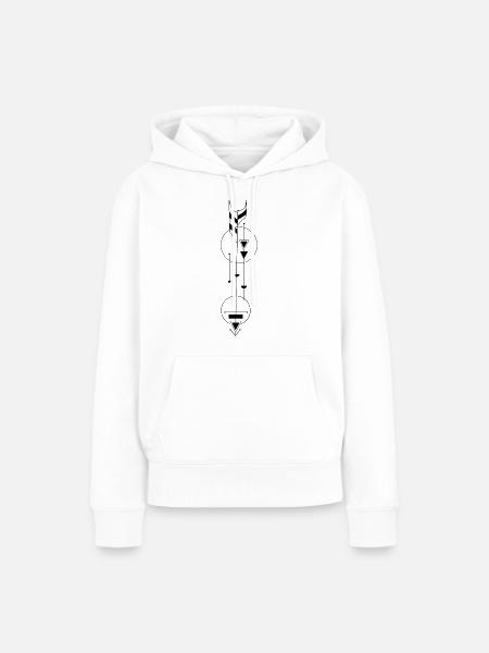 Geometrie - Frauen Premium Bio Hoodie - Weiß