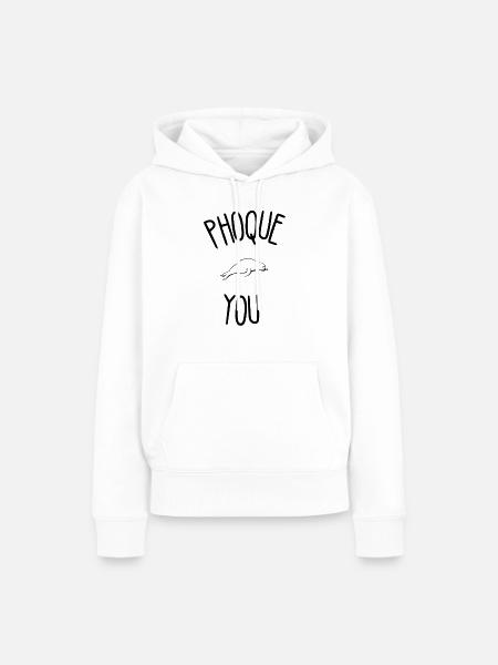 Siegel Humor - Frauen Premium Bio Hoodie - Weiß