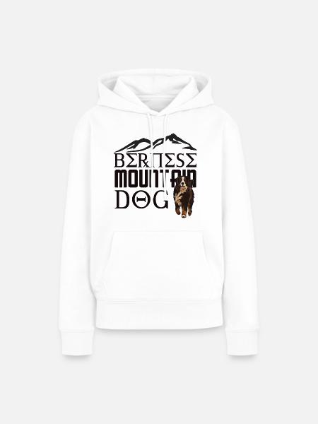 Berner Berghund - Frauen Premium Bio Hoodie - Weiß