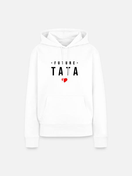FUTURE TATA - Frauen Premium Bio Hoodie - Weiß