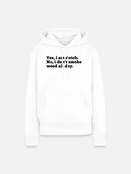 Holländisch - Frauen Premium Bio Hoodie - Weiß