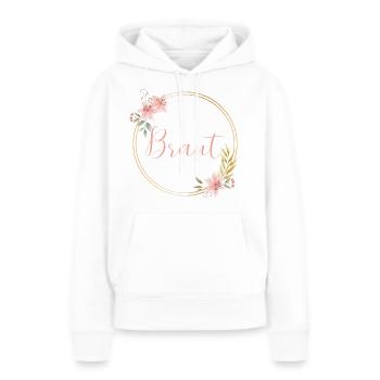Beautiful Boho Flower - Braut - Frauen Premium Bio Hoodie - Weiß - Vorne - Julia (174cm)