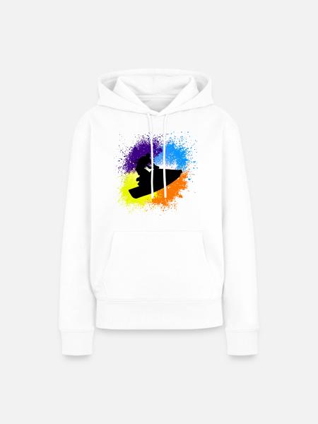 jet ski - Frauen Premium Bio Hoodie - Weiß
