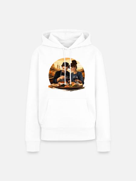 Die epikureische Symphonie - Frauen Premium Bio Hoodie - Weiß