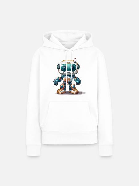 Robo-Wiederbelebung - Frauen Premium Bio Hoodie - Weiß