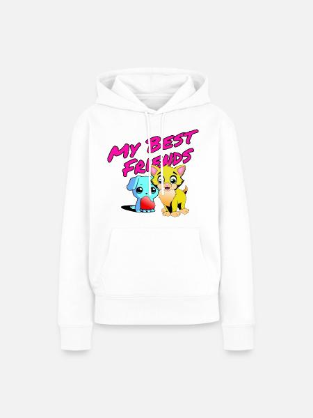 Meine Besten Freunde - Frauen Premium Bio Hoodie - Weiß