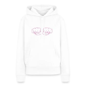 Girl Power Strong woman - Frauen Premium Bio Hoodie - Weiß - Vorne - Julia (174cm)