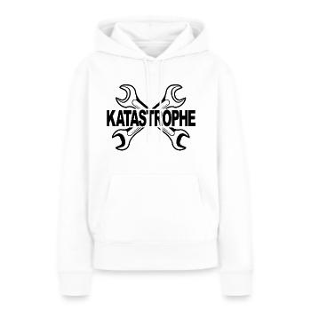 Schrauber Mechaniker Katastrophe - Frauen Premium Bio Hoodie - Weiß - Vorne - Julia (174cm)