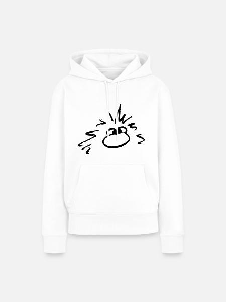 Kerl - Frauen Premium Bio Hoodie - Weiß