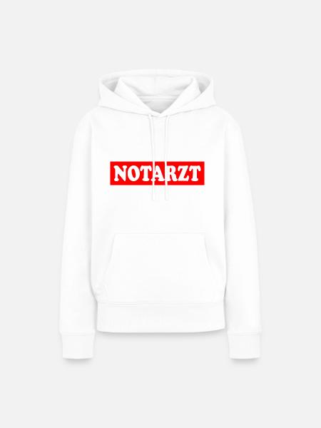 Notarzt - Frauen Premium Bio Hoodie - Weiß